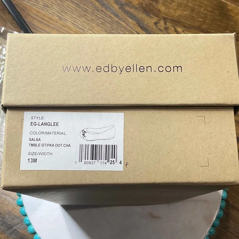 Ellen Degeneres Red Ballet Flats for Kids